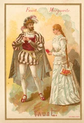 Faust und Marguerite, aus Charles Gounods Oper Faust